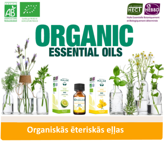 Ēteriskās eļļas BIO organiskās